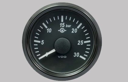 SingleViu Gear Oil Pressure Gauge 30Bar